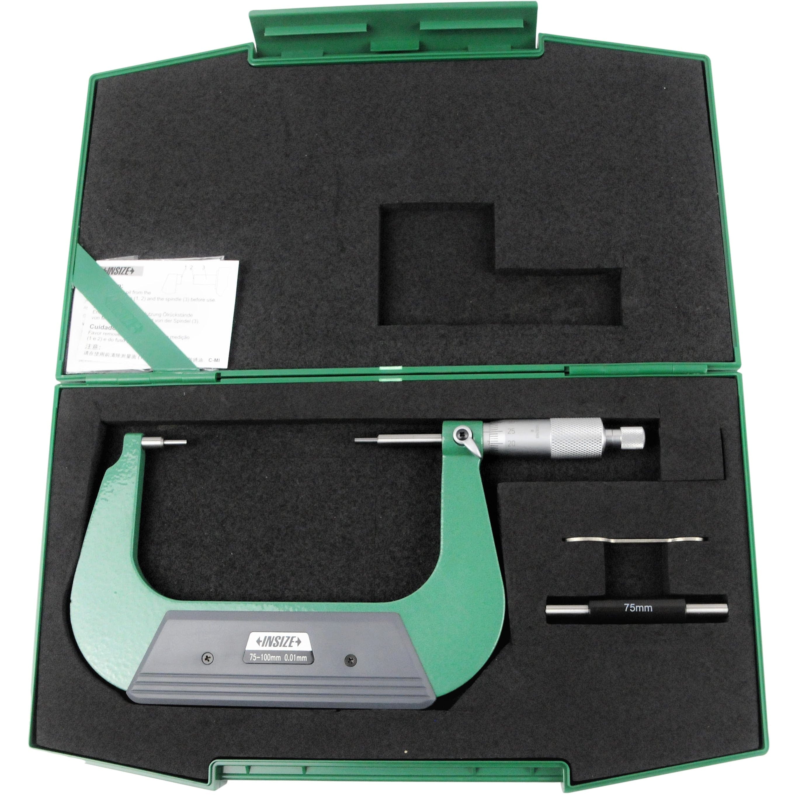 Insize Spline Micrometer 75-100mm: Precision Measurement for Machining Accuracy