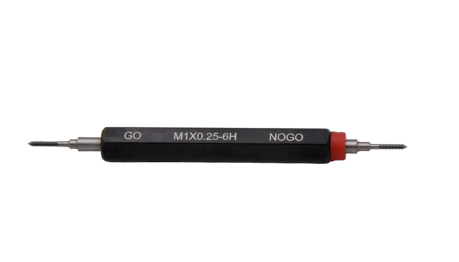 Insize Metric Thread Plug Gauge GO & NOGO M1 x 0.25 Class 6H Series 4130-1