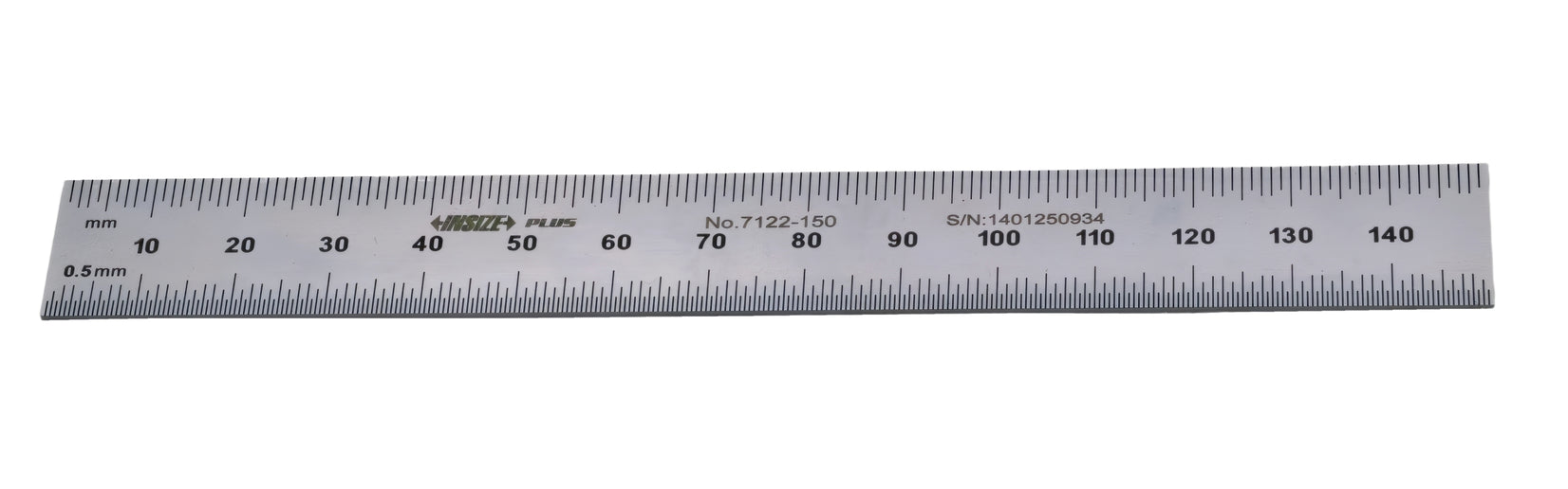 Insize Stainless Steel Ruler 150mm Metric Rule Series 7122-150