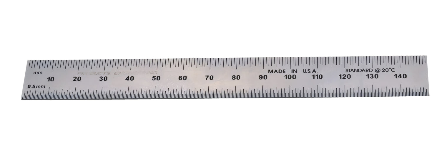 Insize Stainless Steel Ruler 150mm Metric Rule Series 7122-150