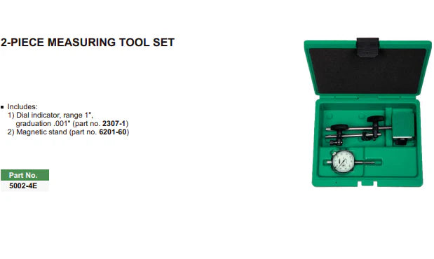 Insize 2pc Measuring Tool Kit Series 5002-4E