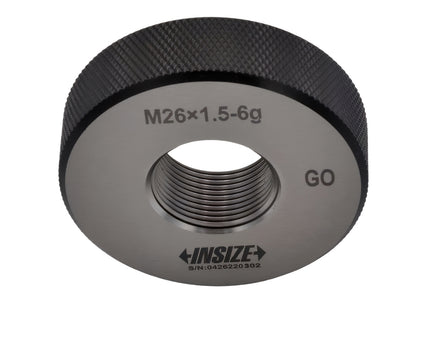Insize Metric Fine Thread Ring Gauge GO M26 x 1.5 Class 6g Series 4129-26R