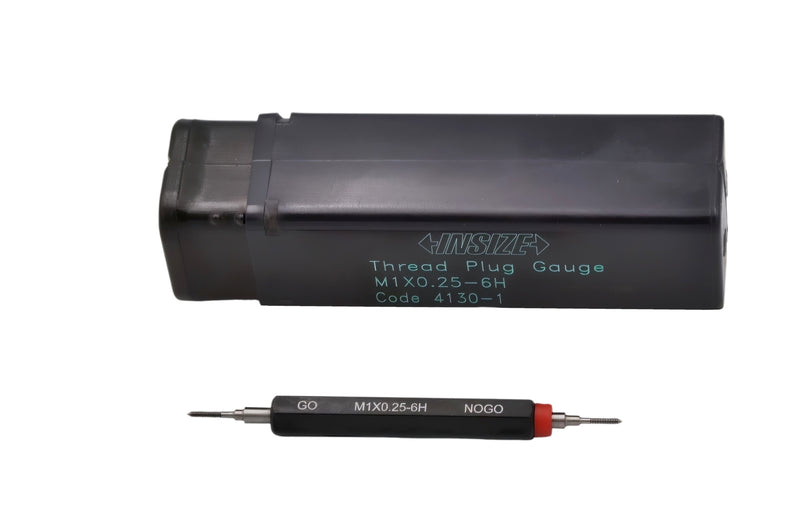 Insize Metric Thread Plug Gauge GO & NOGO M1 x 0.25 Class 6H Series 4130-1
