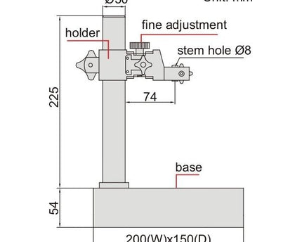 Insize Granite Comparator Stand Range Series 6866-150
