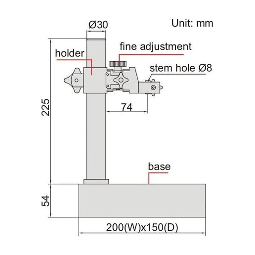 Insize Granite Comparator Stand Range Series 6866-150