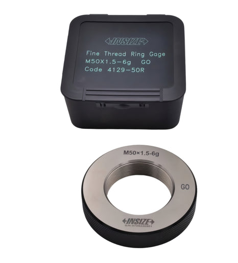 Insize Metric Fine Thread Ring Gauge GO M50 x 1.5 Class 6g Series 4129-50R
