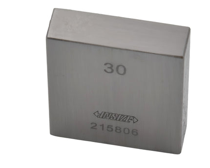 Insize Individual Steel Gauge Block 30mm Grade 2 Series 4101-C30
