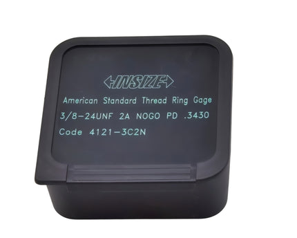 Insize American Standard Thread Ring Gauge 3/8-24 UNF Class 2A NOGO Series 4121-3C2N