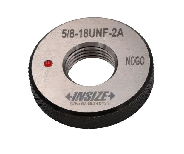Insize American Standard Thread Ring Gauge 5/8-18 UNF Class 2A NOGO Series 4121-5C2N