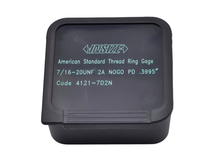 Insize American Standard Thread Ring Gauge 7/16-20 UNF Class 2A NOGO Series 4121-7D2N