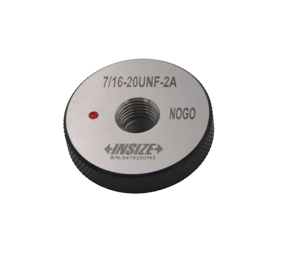 Insize American Standard Thread Ring Gauge 7/16-20 UNF Class 2A NOGO Series 4121-7D2N