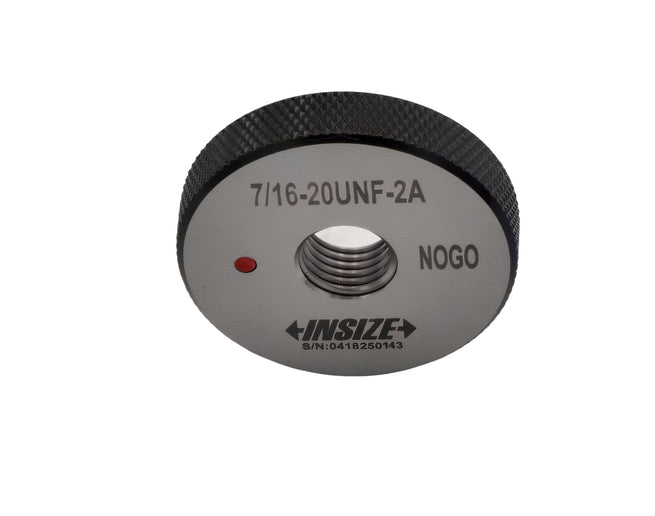 Insize American Standard Thread Ring Gauge 7/16-20 UNF Class 2A NOGO Series 4121-7D2N