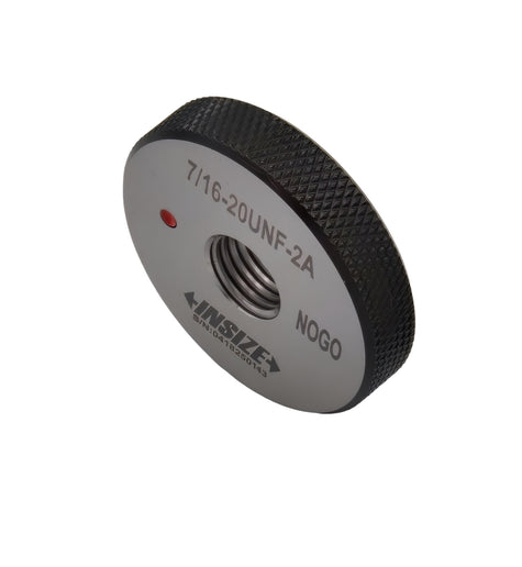 Insize American Standard Thread Ring Gauge 7/16-20 UNF Class 2A NOGO Series 4121-7D2N