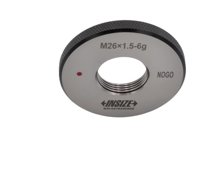 Insize Metric Fine Thread Ring Gauge NOGO M26 x 1.5 Class 6g Series 4129-26RN