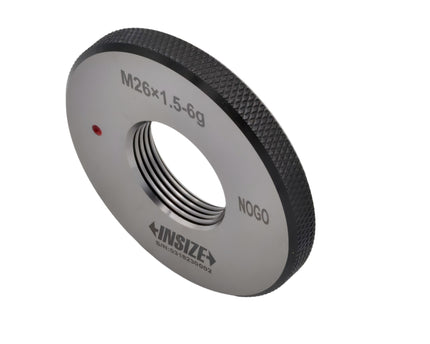 Insize Metric Fine Thread Ring Gauge NOGO M26 x 1.5 Class 6g Series 4129-26RN