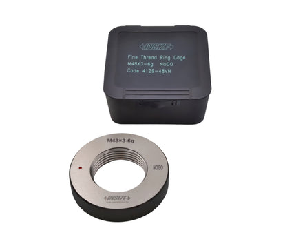 Insize Metric Fine Thread Ring Gauge NOGO M48 x 3 Class 6g Series 4129-48VN