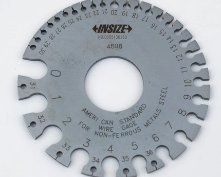 Insize Wire Gauge AWG #0-36 Range Series 4808