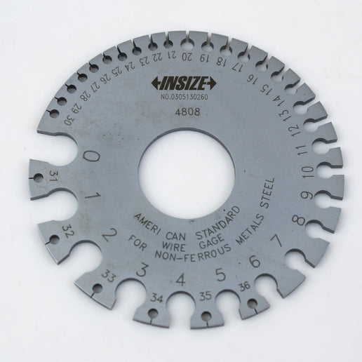 Insize Wire Gauge AWG #0-36 Range Series 4808