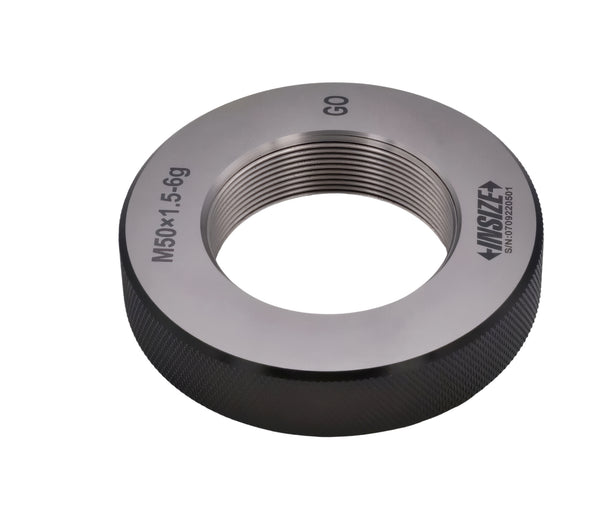 Insize Metric Fine Thread Ring Gauge GO M50 x 1.5 Class 6g Series 4129-50R