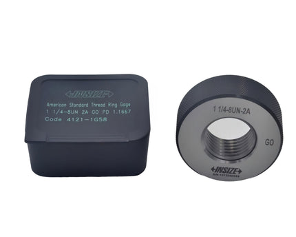 INSIZE Gauges Insize American Standard Thread Ring Gauge 1 1/4-8UN Class 2A GO Series 4121-1G58