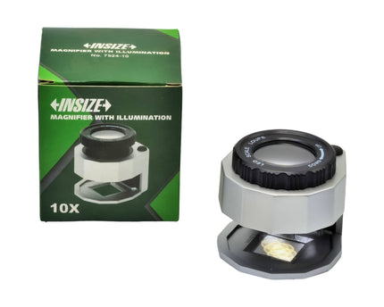 INSIZE Magnification Glasses Insize Magnifier 10x with Illumination - Series 7524-10