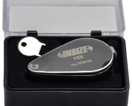 INSIZE Magnification Glasses Insize x10 Illuminated Pocket Magnification Lens - Series 7515-10