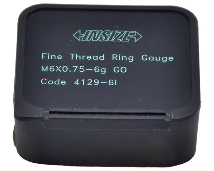 INSIZE Manufacturing Insize GO Thread Ring Gauge M6X0.75 Series 4129-6L
