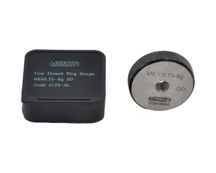 INSIZE Manufacturing Insize GO Thread Ring Gauge M6X0.75 Series 4129-6L