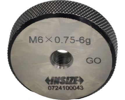 INSIZE Manufacturing Insize GO Thread Ring Gauge M6X0.75 Series 4129-6L