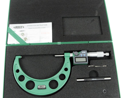 INSIZE Manufacturing Insize IP65 Digital Outside Micrometer 100-125mm / 4-5" Range Series 3108-125A