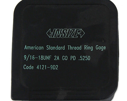 INSIZE Manufacturing Insize Thread GO Ring Gauge 9/16"-18 UNF Series 4121-9D2