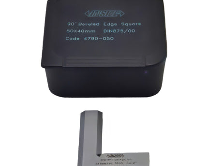 INSIZE MEASURING EQUIPMENT Insiz Beveled Edge Square 50×40 mm Grade 00 Series 4790-050