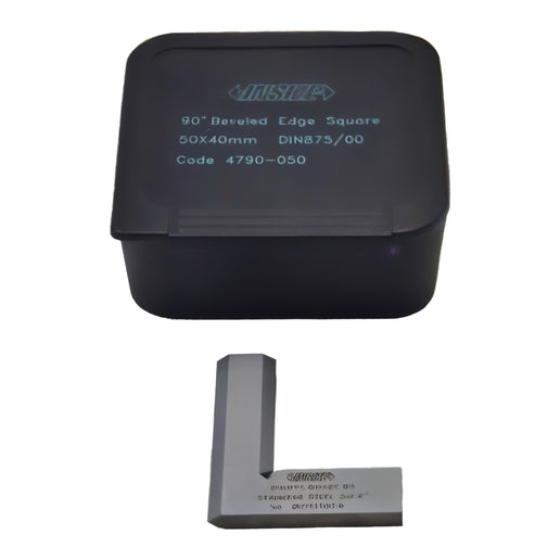 INSIZE MEASURING EQUIPMENT Insiz Beveled Edge Square 50×40 mm Grade 00 Series 4790-050