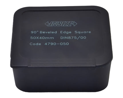INSIZE MEASURING EQUIPMENT Insiz Beveled Edge Square 50×40 mm Grade 00 Series 4790-050