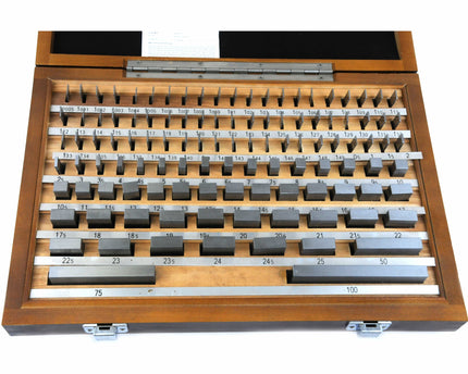 INSIZE Measuring Equipment Insize 112 Piece Steel Gauge Block Set Series 4100-2112 Grade 2