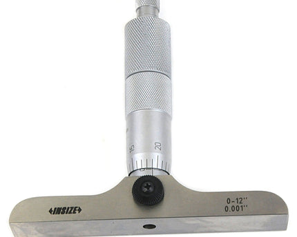 INSIZE Measuring Equipment Insize 12pc Imperial Depth Micrometer 0-12" Range Series 3241-12