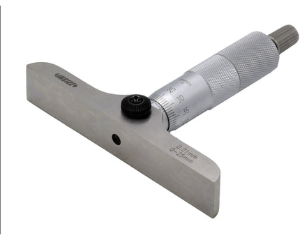 INSIZE Measuring Equipment Insize 1pc Metric Depth Micrometer 0-25mm Range Series 3241-25