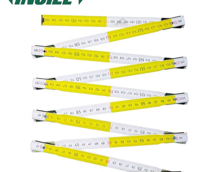 INSIZE MEASURING EQUIPMENT Insize 2m Wooden Folding Rule – 7124-210