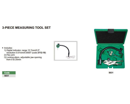 INSIZE MEASURING EQUIPMENT Insize 3-Piece Measuring Tool Set Series 5031-E