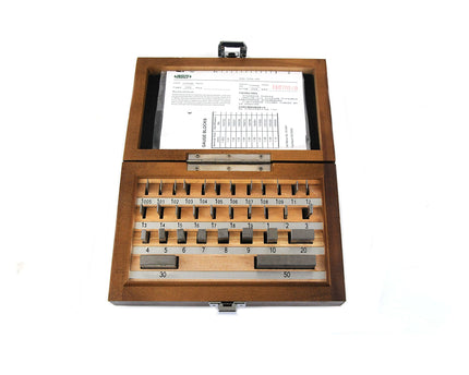 INSIZE Measuring Equipment Insize 32 Piece Steel Gauge Block Set Series 4100-132 Grade 1