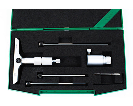 INSIZE Measuring Equipment Insize 3pc Imperial Depth Micrometer 0-3" Range Series 3241-3