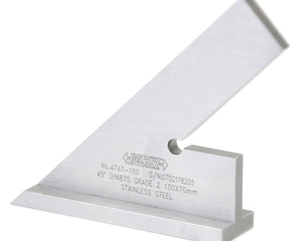 INSIZE Measuring Equipment Insize 45° Square 100x70mm Range Series 4747-100