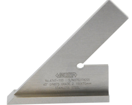 INSIZE Measuring Equipment Insize 45° Square 100x70mm Range Series 4747-100