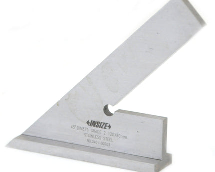 INSIZE Measuring Equipment Insize 45° Square 120x80mm Range Series 4747-120