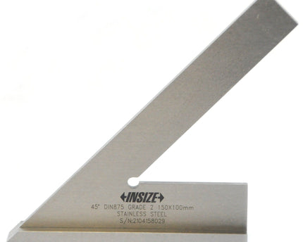 INSIZE Measuring Equipment Insize 45° Square 150x100mm Range Series 4747-150