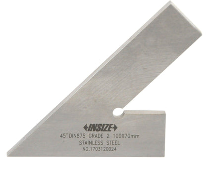 INSIZE Measuring Equipment Insize 45° Square Range Series 100x70mm Series 4745-1100