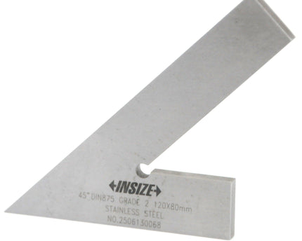 INSIZE Measuring Equipment Insize 45° Square Range Series 120x80mm Series 4745-1120