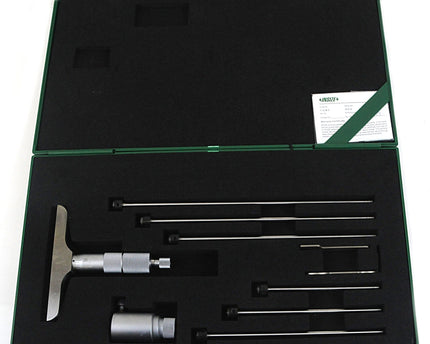 INSIZE Measuring Equipment Insize 6pc Imperial Depth Micrometer 0-6" Range Series 3241-6