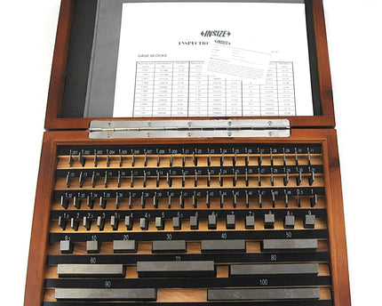 INSIZE Measuring Equipment Insize 87 Piece Steel Gauge Block Set Series 4100-287 Grade 2