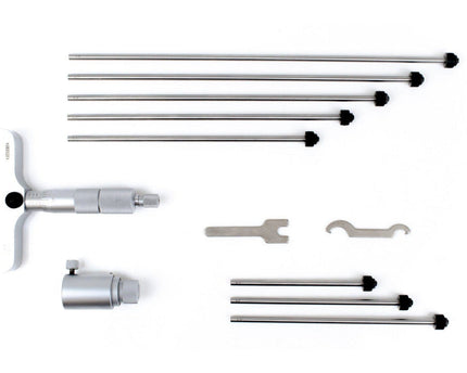 INSIZE Measuring Equipment Insize 8pc Imperial Depth Micrometer 0-8" Range Series 3241-8
